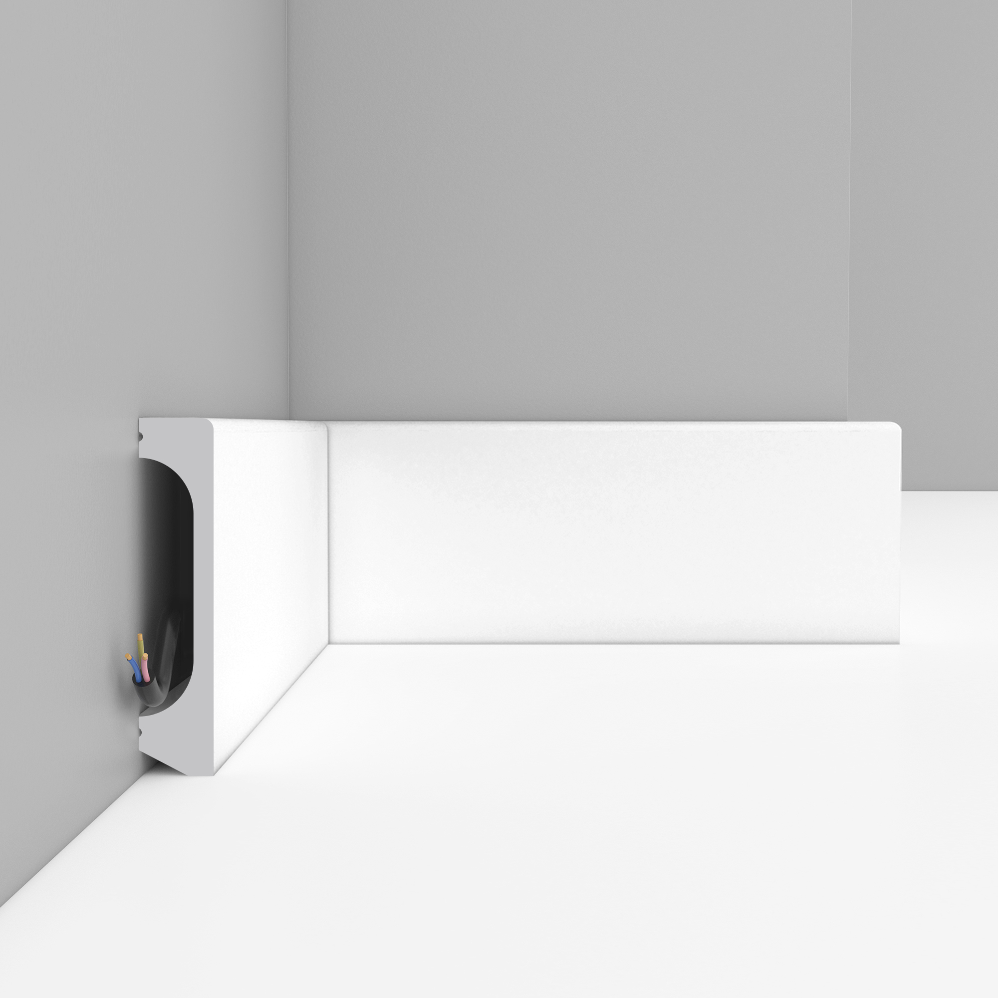 Плинтус под покраску Decomaster Дюропрофиль D235 2000×80×17